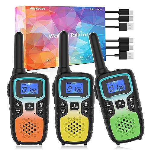 Wishouse Walkie Talkies - Long Range, Fun & Safe