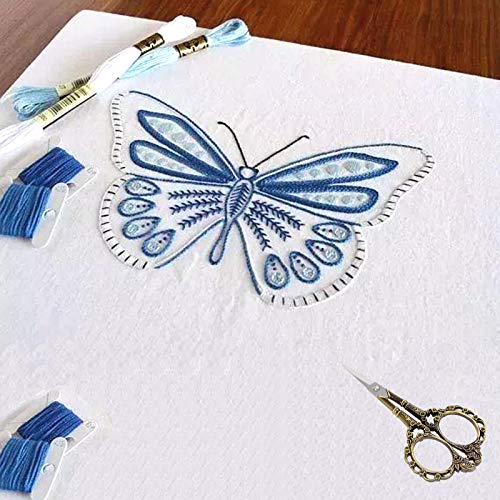 Vintage European Style Plum Blossom Scissors - Bronze