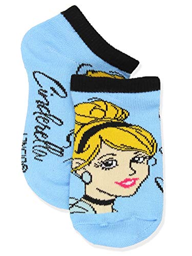 Disney Princess Toddler Girls 6 pack Socks (Shoe: 7-10 (Sock: 4-6), Princess Names No Show)