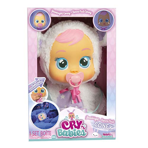 Cry Babies Goodnight Coney - Sleepy Time Baby Doll, White