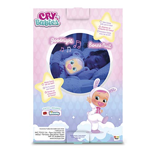 Cry Babies Goodnight Coney - Sleepy Time Baby Doll, White