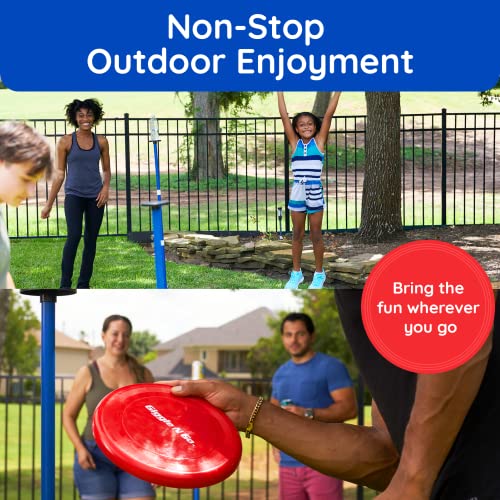 GIGGLE N GO Outdoor Games Lawn Games Yard Games for Kids and Adults or Beach Games You Can Play on All Surfaces Grass Sand Concrete or Gym Floors