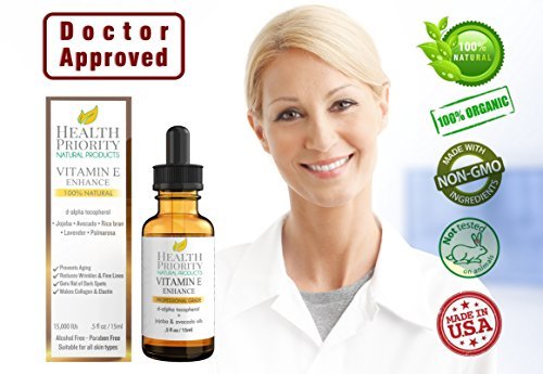 Organic Vitamin E Oil - Nourish & Repair Skin (0.5 Fl Oz- 2 pack)