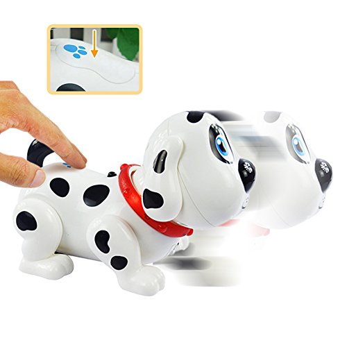 WEofferwhatYOUwant Electronic Pet Dog Harry. Batteries Included. Interactive Smart Puppy Toy Robot Responds to Touch, Walks, Barks, Sings, Dances, Chasing Fun Activities.
