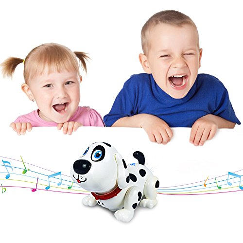 WEofferwhatYOUwant Electronic Pet Dog Harry. Batteries Included. Interactive Smart Puppy Toy Robot Responds to Touch, Walks, Barks, Sings, Dances, Chasing Fun Activities.