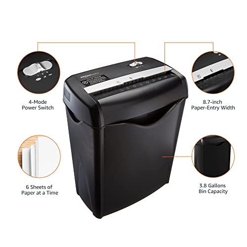 AmazonBasics Cross-Cut Paper and Credit Card Shredder