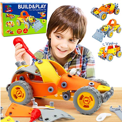 148 Pcs 5-in-1 STEM Building Toys - Boys & Girls 8-10