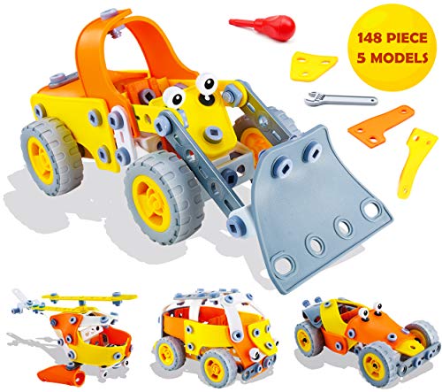 148 Pcs 5-in-1 STEM Building Toys - Boys & Girls 8-10