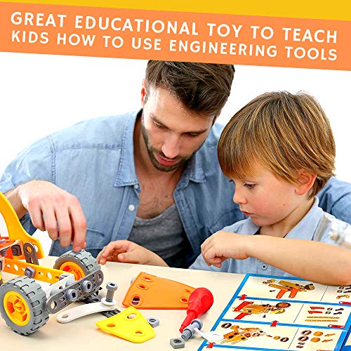 148 Pcs 5-in-1 STEM Building Toys - Boys & Girls 8-10