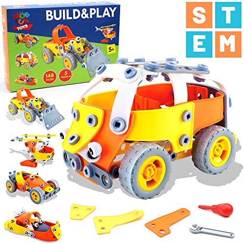 148 Pcs 5-in-1 STEM Building Toys - Boys & Girls 8-10