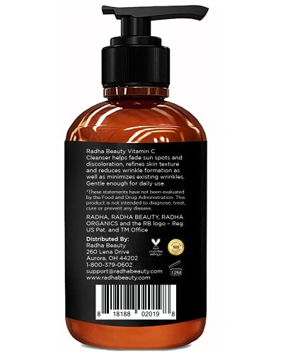 Vitamin C Facial Cleanser - Clear Pores, Skin Protection