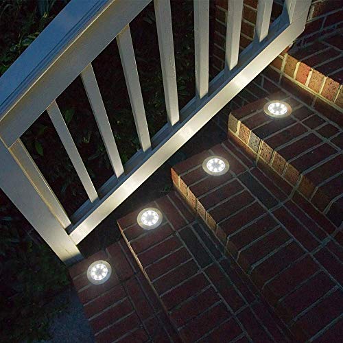 Aogist Solar Ground Lights - 8 Pack, Outdoor Garden Lighting