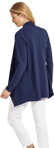 Coolibar Women's Marietas Sun Wrap - UPF 50+ (Medium- Navy)