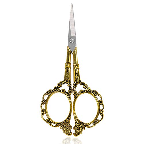European Plum Blossom Scissors for Embroidery and Crafts