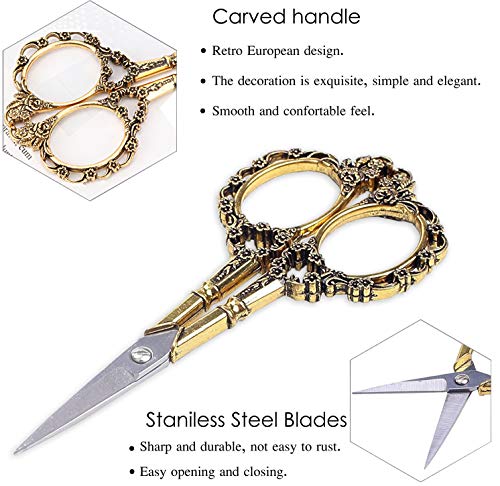 European Plum Blossom Scissors for Embroidery and Crafts