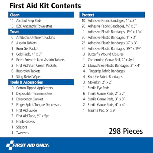 First Aid Only 299 Piece All-Purpose First Aid Kit (FAO-442)