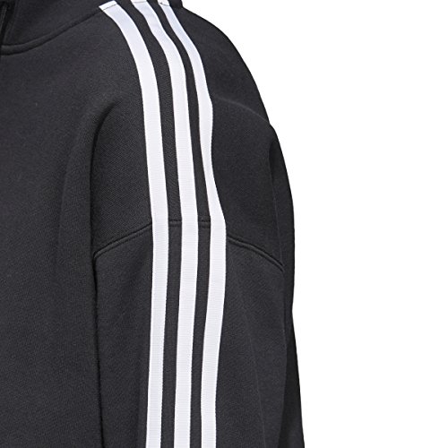 Adidas Women's Black Cropped Hoodie - XS