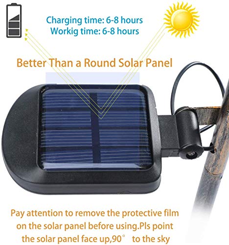 Garden Solar Light Outdoor Decorative - Moon Decor, Crackle Glass Ball Metal Garden Stake Light for Pathway, Lawn, Patio, Yard