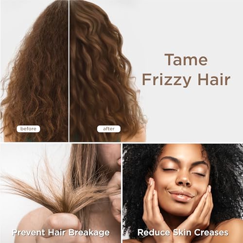 Bedsure Satin Pillowcase for Hair and Skin Queen - Navy Silk Pillowcase 2 Pack 20x30 inches - Satin Pillow Cases Set of 2 with Envelope Closure