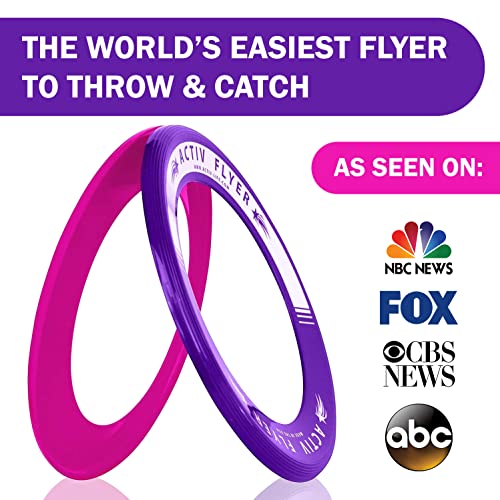 Activ Life Kids Flying Rings [Pink/Purple] Christmas Fun Gifts & Birthday Presents - Cool Toys for Girls & Women to Play Outdoor in Pool or Backyard - Grand Daughter Niece Granddaughter Mom Ideas