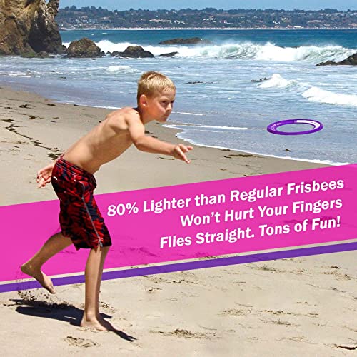 Activ Life Kids Flying Rings [Pink/Purple] Christmas Fun Gifts & Birthday Presents - Cool Toys for Girls & Women to Play Outdoor in Pool or Backyard - Grand Daughter Niece Granddaughter Mom Ideas