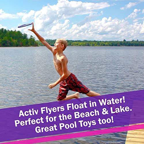 Activ Life Kids Flying Rings [Pink/Purple] Christmas Fun Gifts & Birthday Presents - Cool Toys for Girls & Women to Play Outdoor in Pool or Backyard - Grand Daughter Niece Granddaughter Mom Ideas
