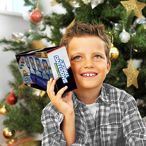 Gloween Upgraded Electronic Shooting Target Scoring, Auto Reset Digital Targets Compatible with Nerf Guns Toys, Ideal Gift Toy for Age of 5,6,7,8,9,10+ Years Old Kids, Boys & Girls