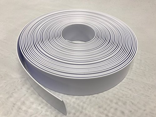 2" Wide x 200' Roll Vinyl Strap for Patio Pool Lawn Garden Furniture- Make Your Own Replacement Straps. (201 White)