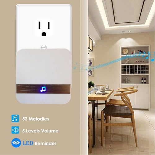 Wireless Caregiver Pager, FullHouse Smart SOS Call Button for Elderly Patient Personal Care in Home Alert System, 500+ Feet Range (2 Call Buttons + 2 receivers)