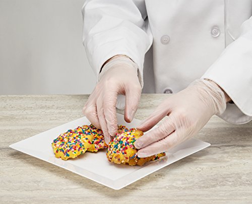 Care Plus [200 Count] Disposable Plastic Vinyl Clear Extra Large Gloves, Allergy, Latex and Powder Free, Great for Home Kitchen Or Office Cleaning, Cooking, 2 Boxes