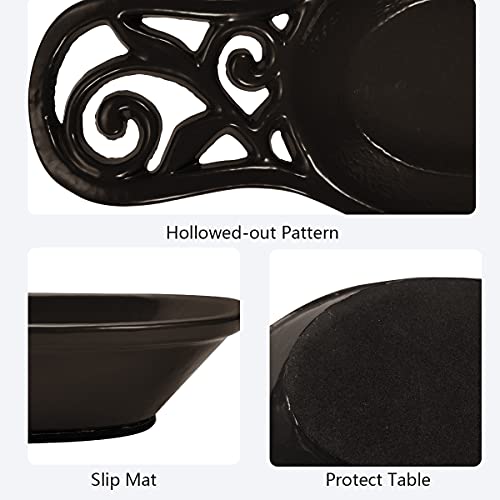 Vintage Spoon Rest, Kitchen Spoon Rest Cast Iron Utensil Rest Ladle Spoon Holder for Cooking Home Decor