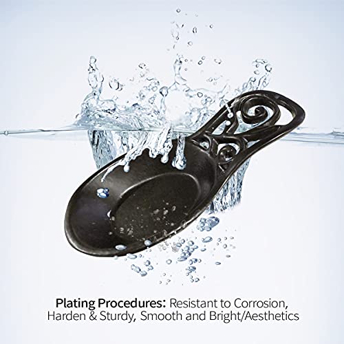 Vintage Spoon Rest, Kitchen Spoon Rest Cast Iron Utensil Rest Ladle Spoon Holder for Cooking Home Decor