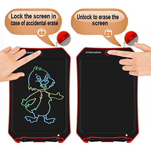 Spring& Upgraded Colorful Screen 8.5 Inch Electronic Writing Board Doodle Board-Best Gifts for Kids & Adults (red-c)