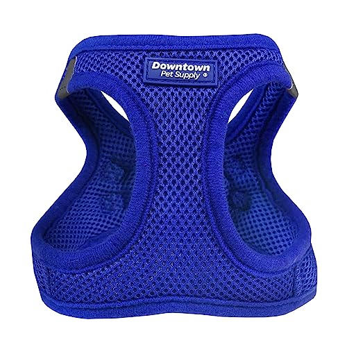Downtown Pet Supply No Pull, Step in Adjustable Dog Harness with Padded Vest, Easy to Put on Small, Medium and Large Dogs (Blue, S)