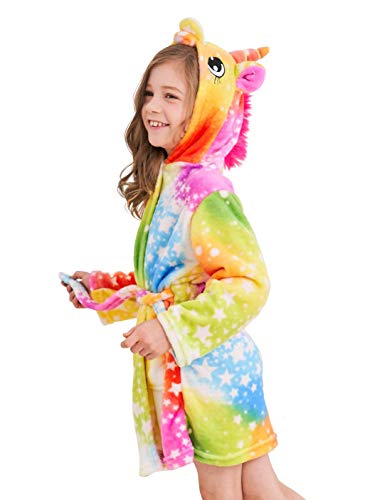 Unicorn Hooded Bathrobe - Galaxy Design (Girls, 10-11)