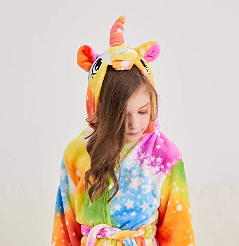 Unicorn Hooded Bathrobe - Galaxy Design (Girls, 10-11)