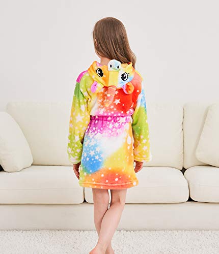 Unicorn Hooded Bathrobe - Galaxy Design (Girls, 10-11)