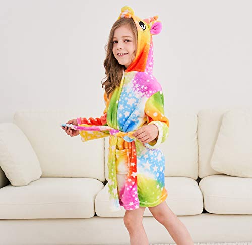 Unicorn Hooded Bathrobe - Galaxy Design (Girls, 10-11)
