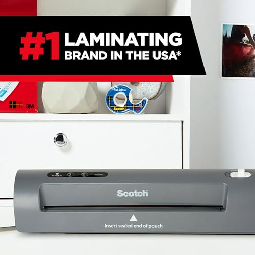 Scotch Thermal Laminator, 2 Roller System for a Professional Finish, Use for Home, Office or School, Suitable for use with Photos (TL901X)