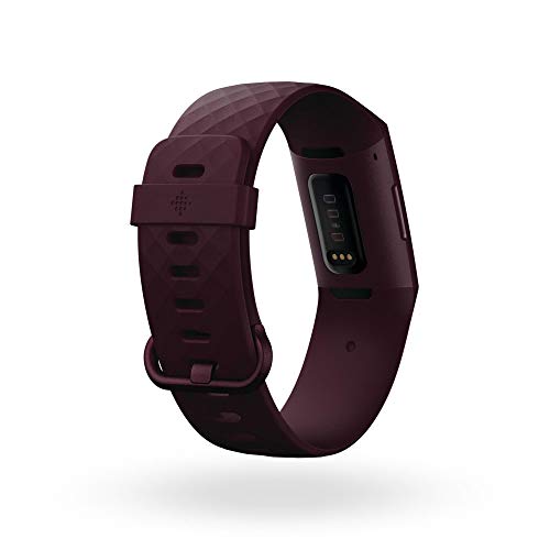 Fitbit Charge 4 Fitness and Activity Tracker with Built-in GPS, Heart Rate, Sleep & Swim Tracking, Rosewood/Rosewood, One Size (S &L Bands Included)