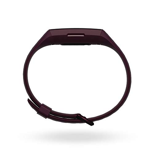 Fitbit Charge 4 Fitness and Activity Tracker with Built-in GPS, Heart Rate, Sleep & Swim Tracking, Rosewood/Rosewood, One Size (S &L Bands Included)