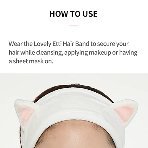 ETUDE HOUSE My Beauty Tool Lovely Etti Hair Band | A Cute and Lovely Tool To Keep Away Your Hair and Brighten Your Mood