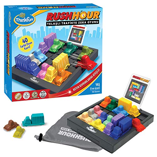 ThinkFun Rush Hour Traffic Jam Brain Game and STEM Toy for Boys and Girls Age 8 and Up ? Tons of Fun With Over 20 Awards Won, International Bestseller for Over 20 Years
