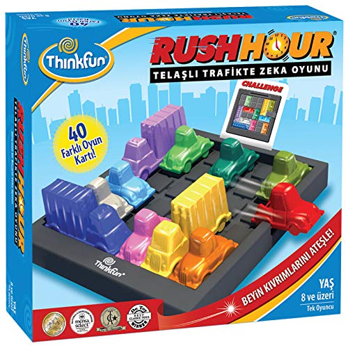 ThinkFun Rush Hour Traffic Jam Brain Game and STEM Toy for Boys and Girls Age 8 and Up ? Tons of Fun With Over 20 Awards Won, International Bestseller for Over 20 Years