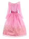 ReliBeauty Little Girls Princess Dress up Costume with Accessories, 5 (130), Pink