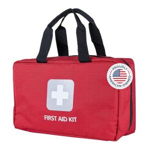 First Aid Kit ? 291 Pieces ? Bag. Packed with Hospital Grade Medical Supplies for Emergency and Survival situations. Ideal for The Car, Camping, Hiking, Travel, Office, Sports, Pets, Hunting, Home
