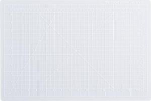 Dahle - 10661-12585 Vantage 10681 Self-Healing Cutting Mat, 12"x18", 1/2" Grid, 5 Layers for Max Healing, Perfect for Crafts & Sewing, Clear