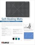 Dahle - 10661-12585 Vantage 10681 Self-Healing Cutting Mat, 12"x18", 1/2" Grid, 5 Layers for Max Healing, Perfect for Crafts & Sewing, Clear