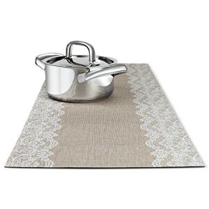 Anna Stay Jute Table Runner with Heat Resistant Trivet