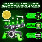 USA Toyz Astroshot Zero GX Glow in The Dark Shooting Games ? Target Practice Toys for Boys and Girls with Foam Dart Gun, 10 Floating Ball Targets, and 5 Flip Targets